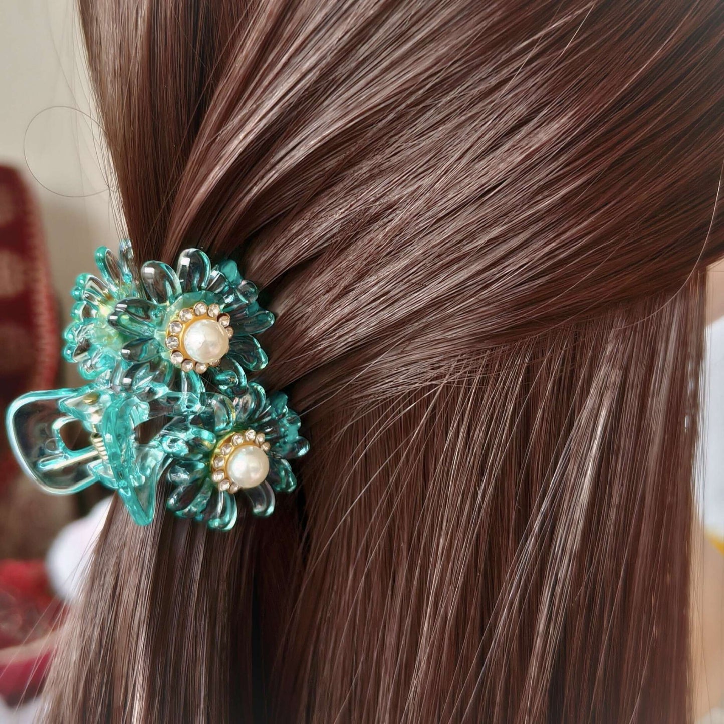 Blooming Combo of 4-Flower Claw Clips