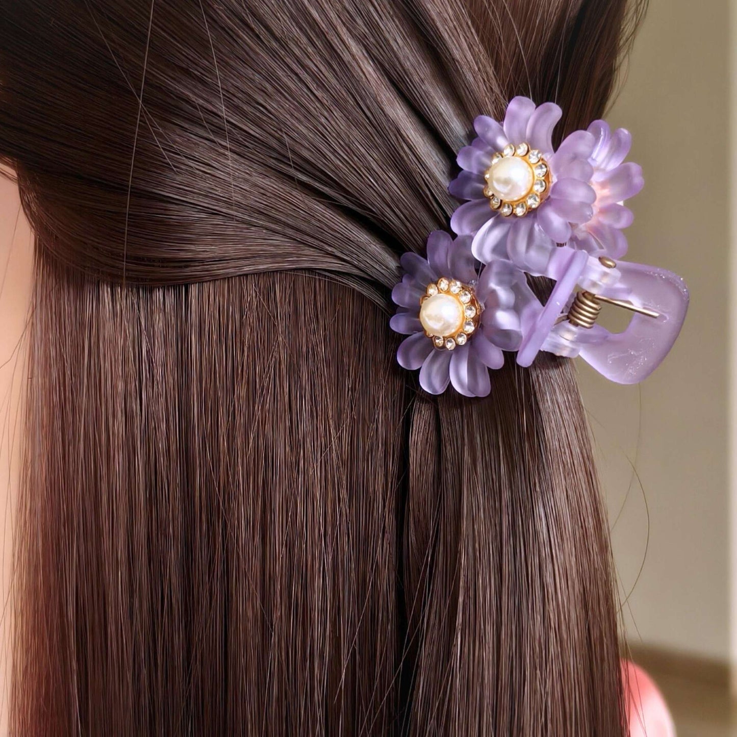 Blooming Combo of 4-Flower small Claw Clips