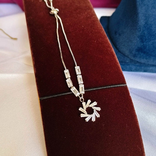 Blooming Aura Diamond Charming Bracelet – Silver