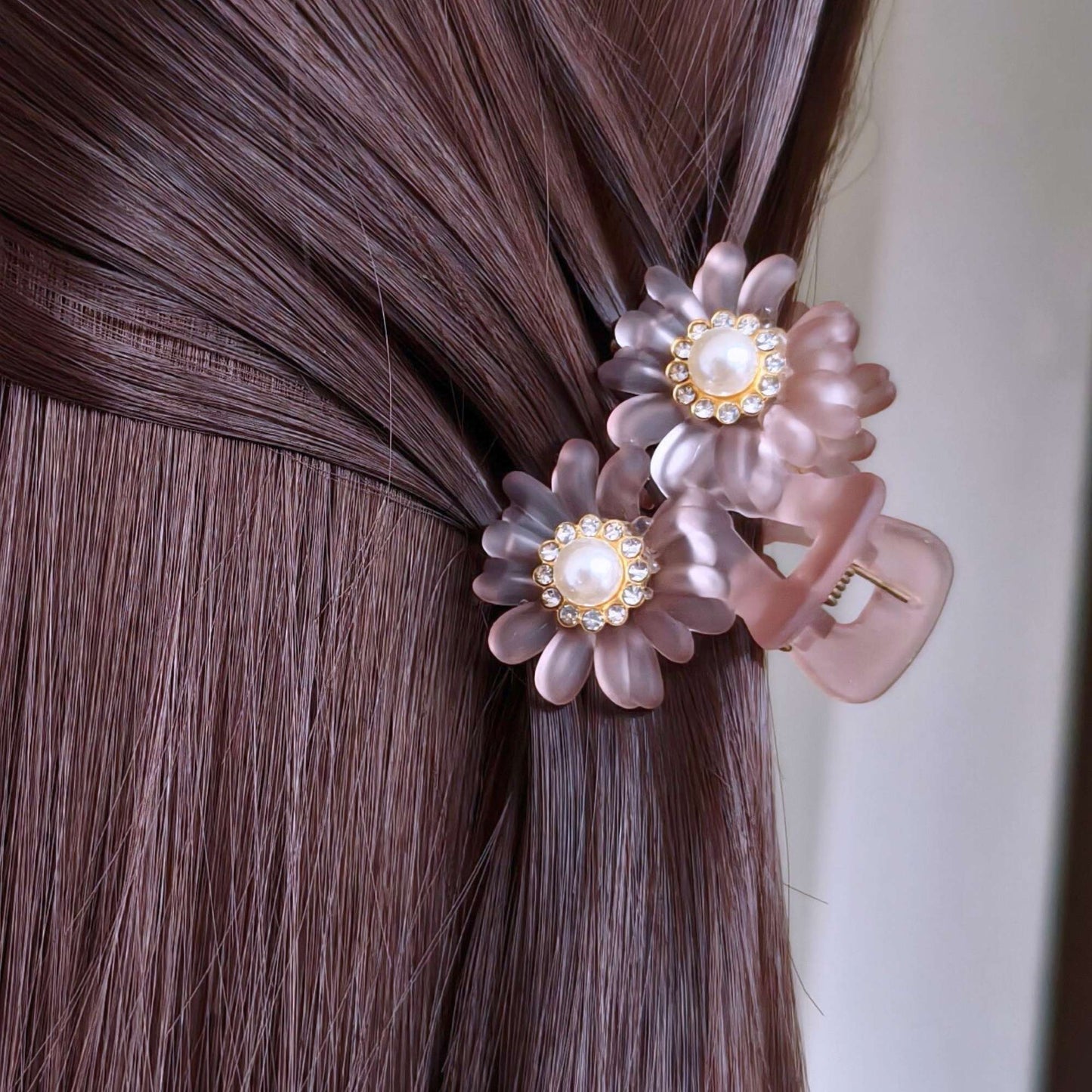 Blooming Combo of 4-Flower small Claw Clips