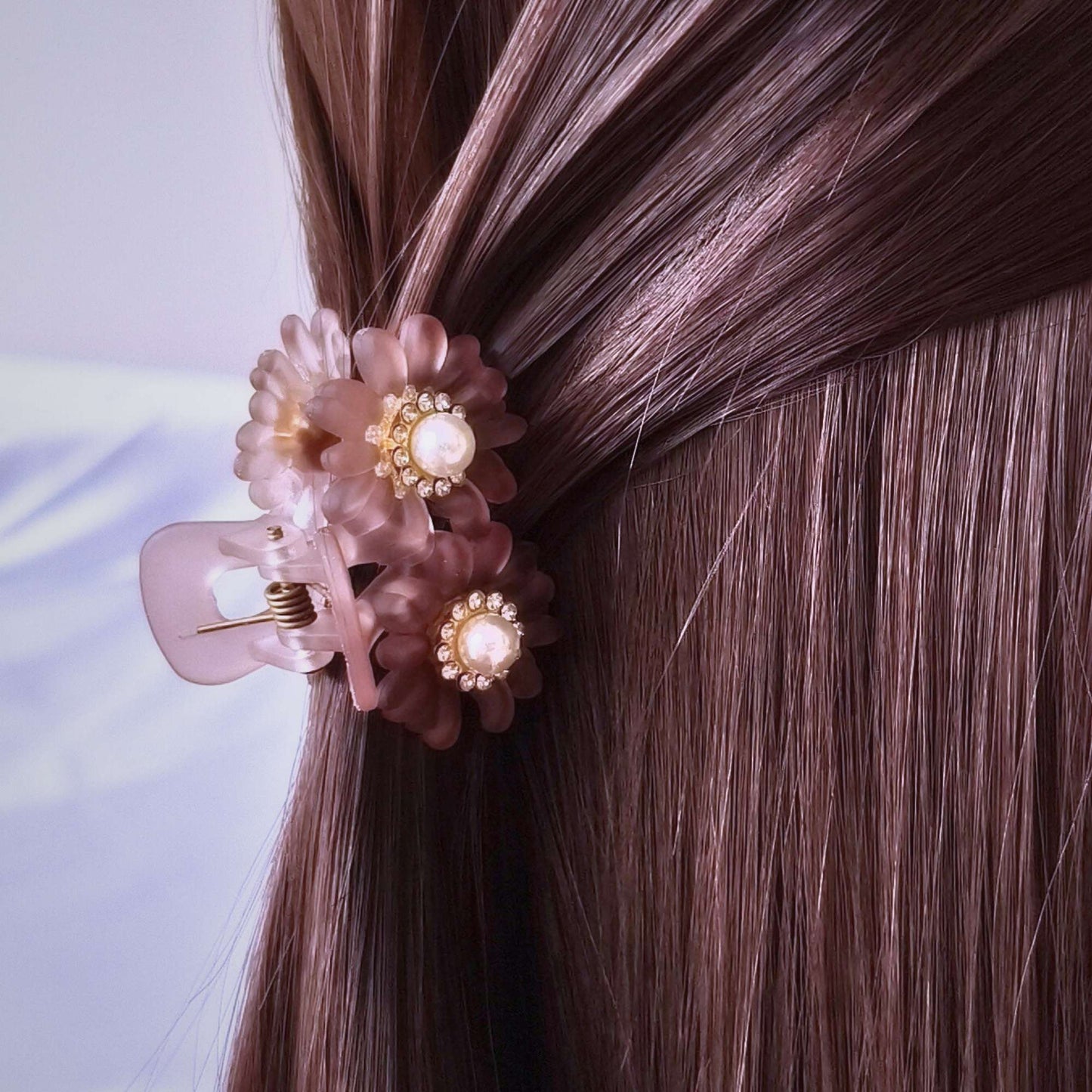 Blooming Combo of 4-Flower small Claw Clips