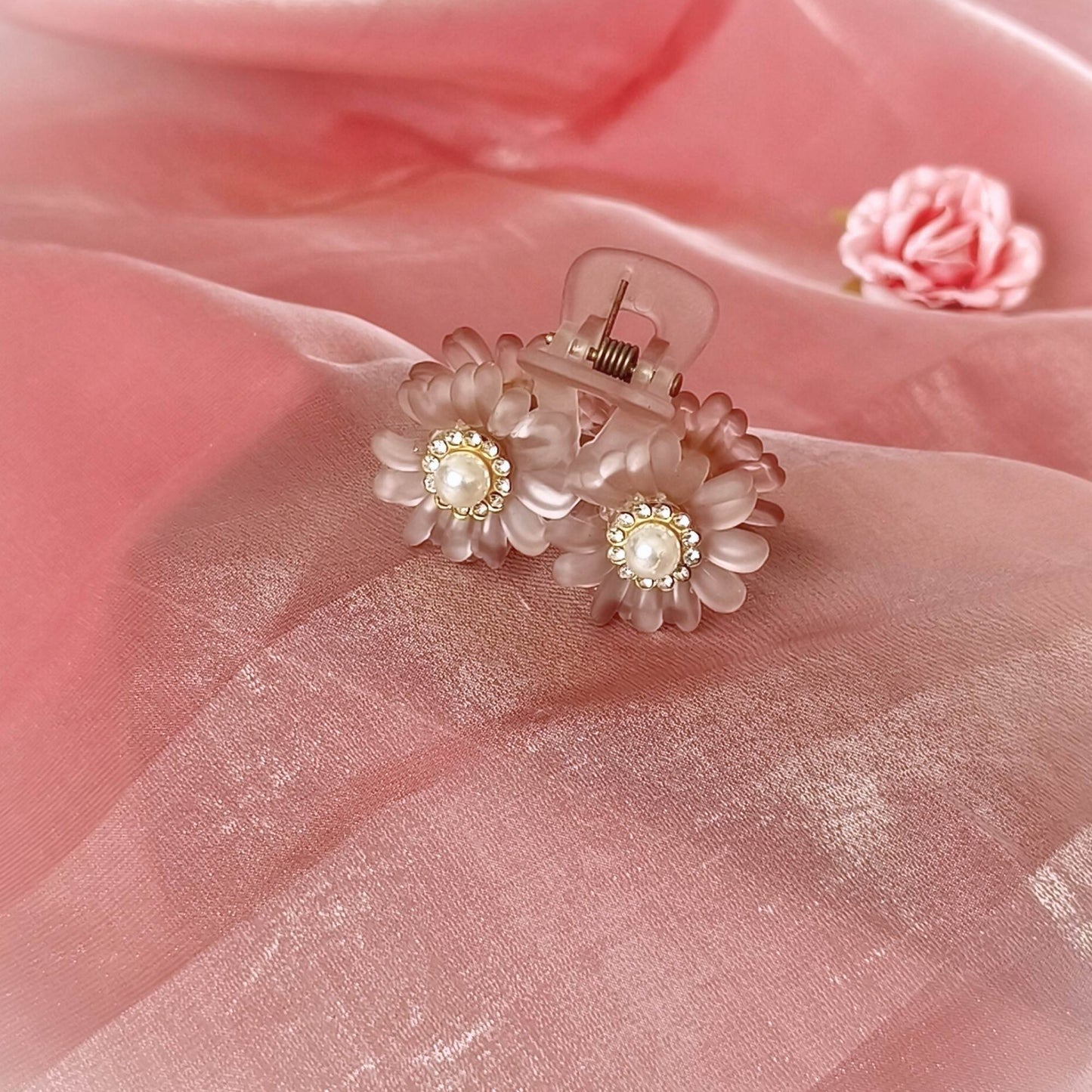 Blooming Combo of 4-Flower small Claw Clips