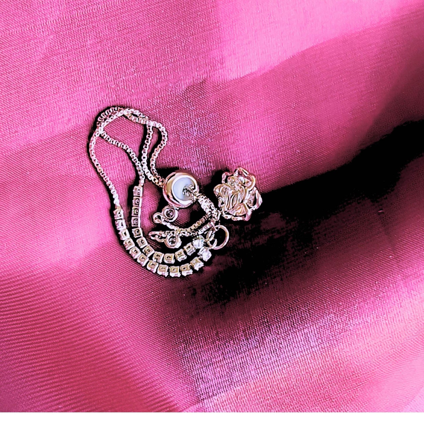 Powerful Bloom Diamond Charming Bracelet – Silver