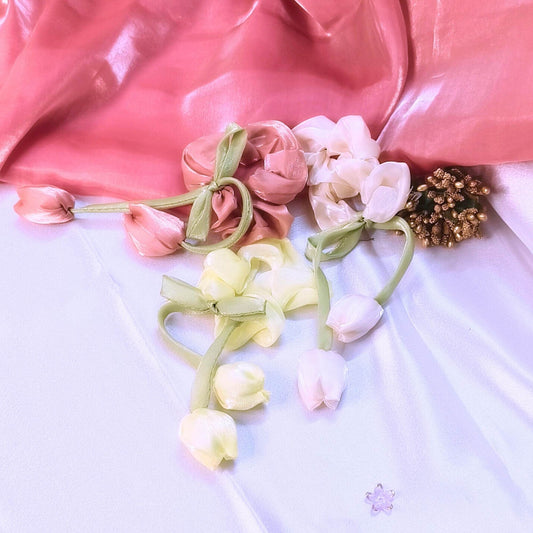 Blooming Tulip Organza Scrunchy Combo.
