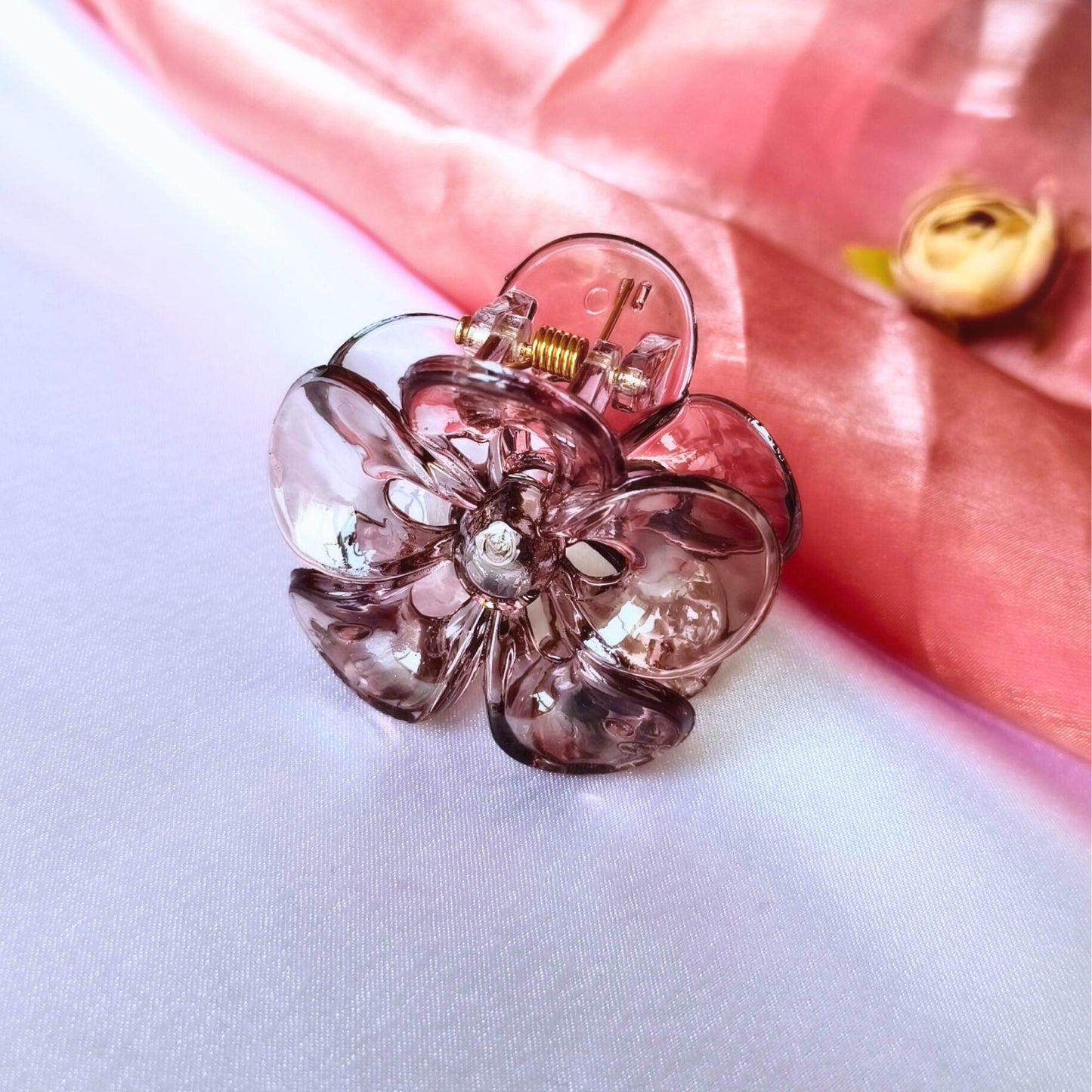 Blooming Combo of 3- Transparent Claw Clip