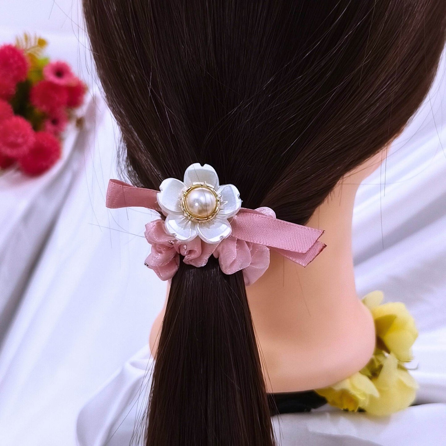 Blooming Organza Scrunchy Combo.