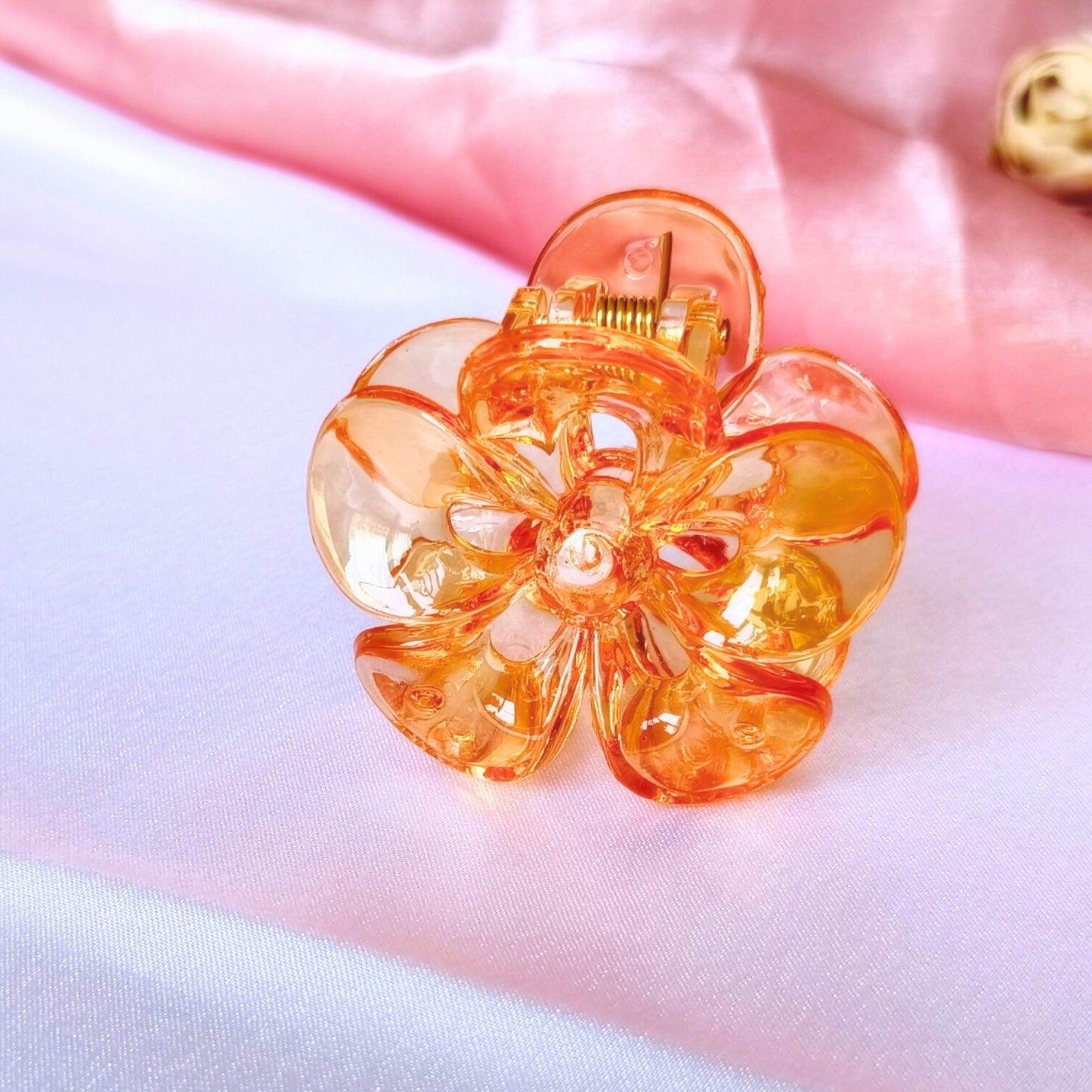 Blooming Combo of 3- Transparent Claw Clip