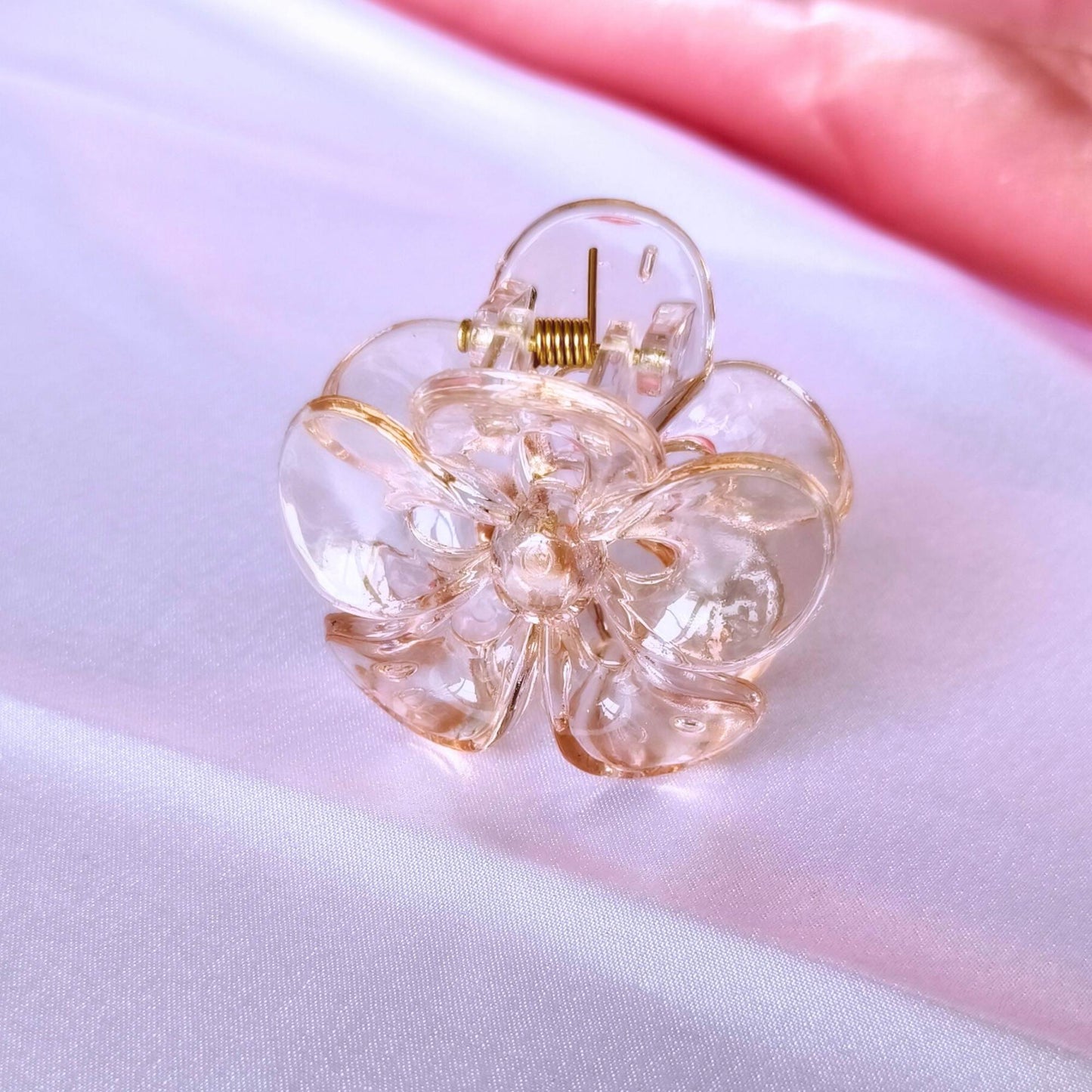 Blooming Combo of 3- Transparent Claw Clip