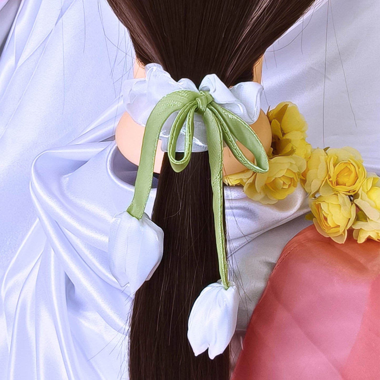 Blooming Tulip Organza Scrunchy Combo.