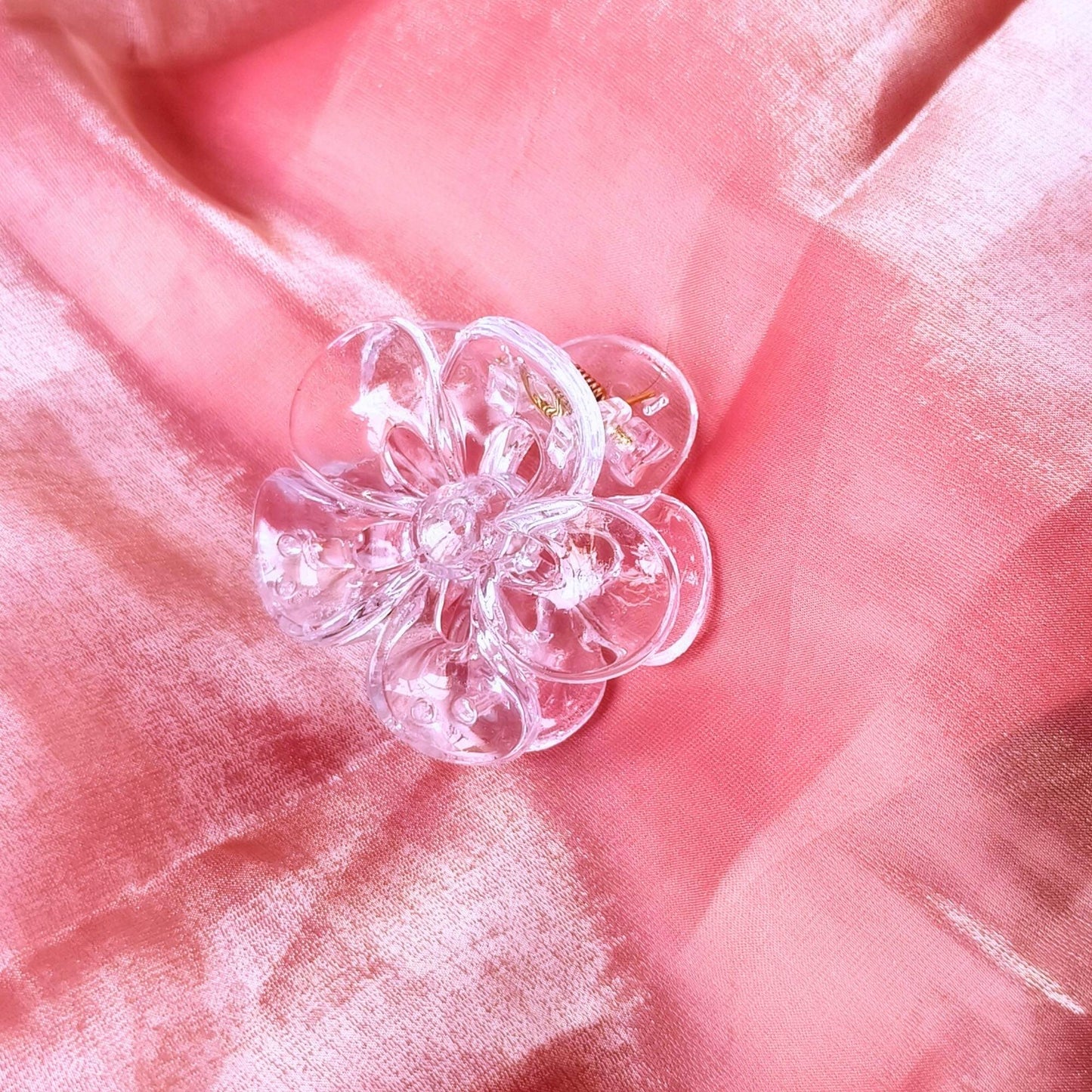 Blooming Combo of 3- Transparent Claw Clip