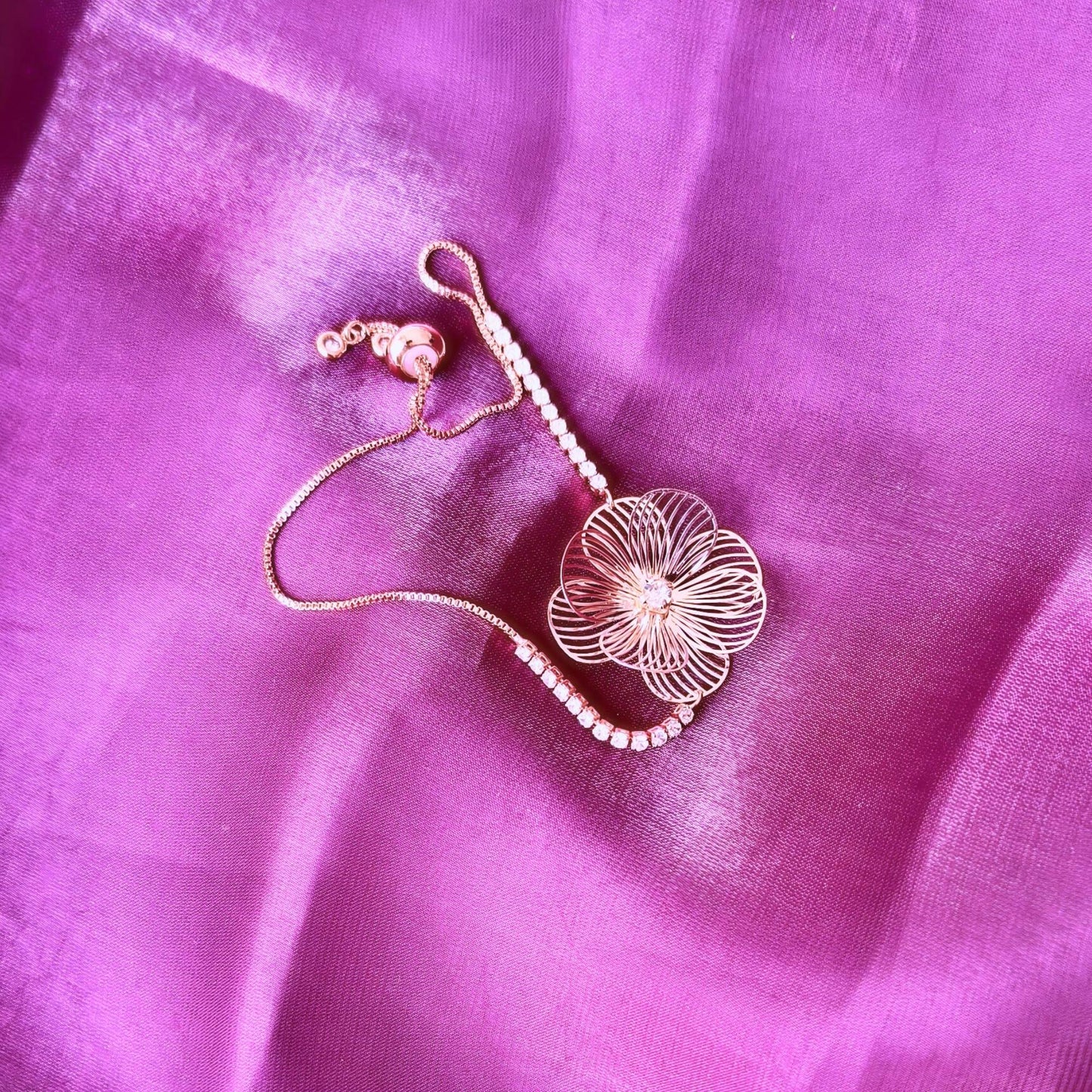 Blooming Petals Rose Gold Bracelet – Limited Edition