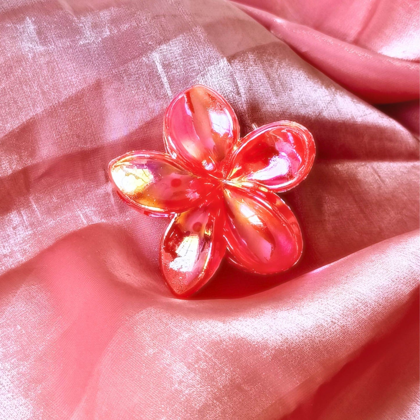 Blooming Combo of 3-Flower Claw Clips