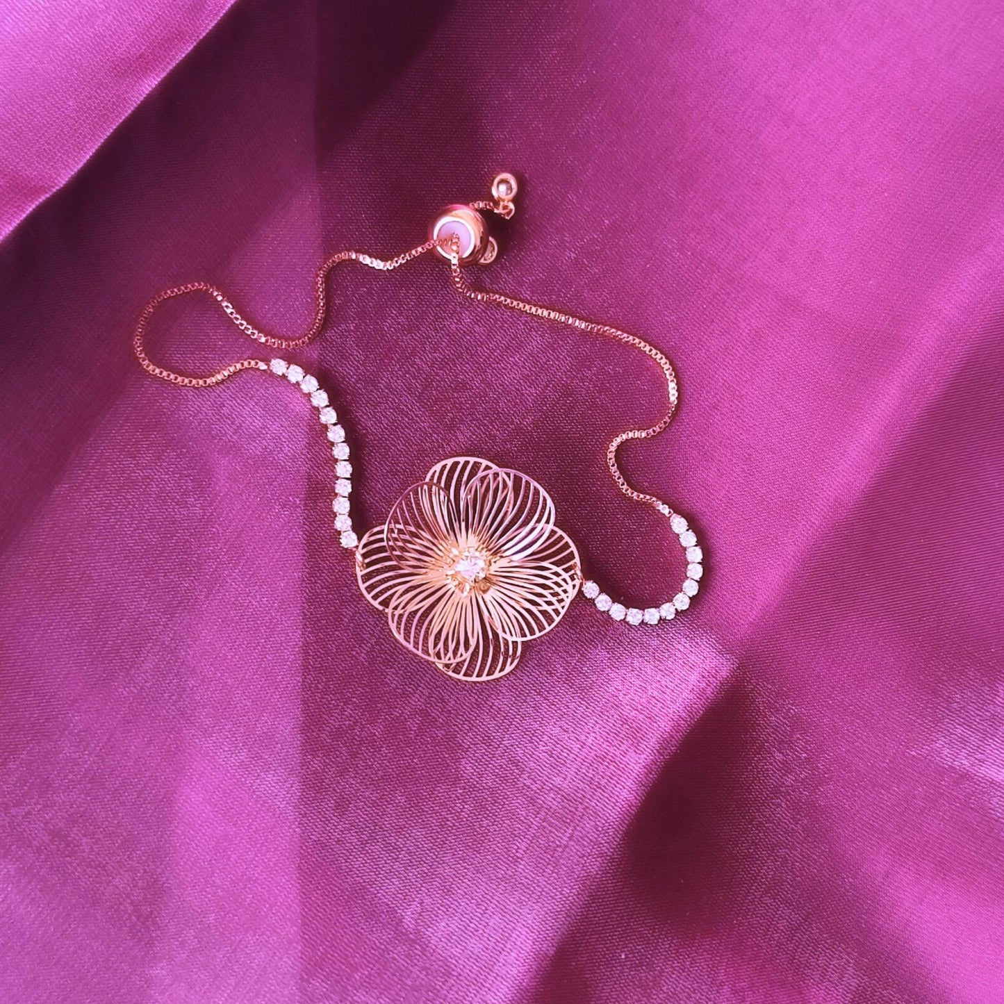 Blooming Petals Rose Gold Bracelet – Limited Edition
