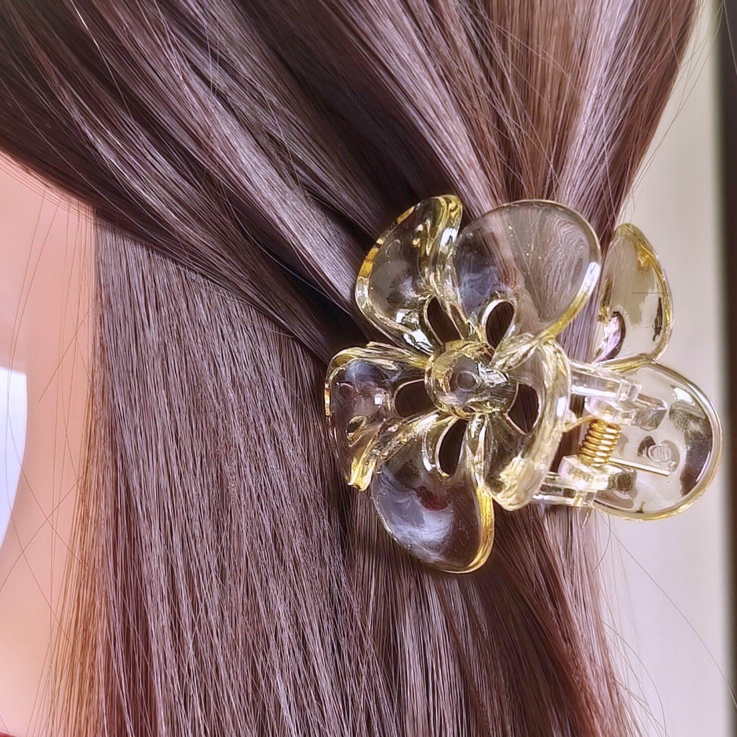 Blooming Combo of 3- Transparent Claw Clip