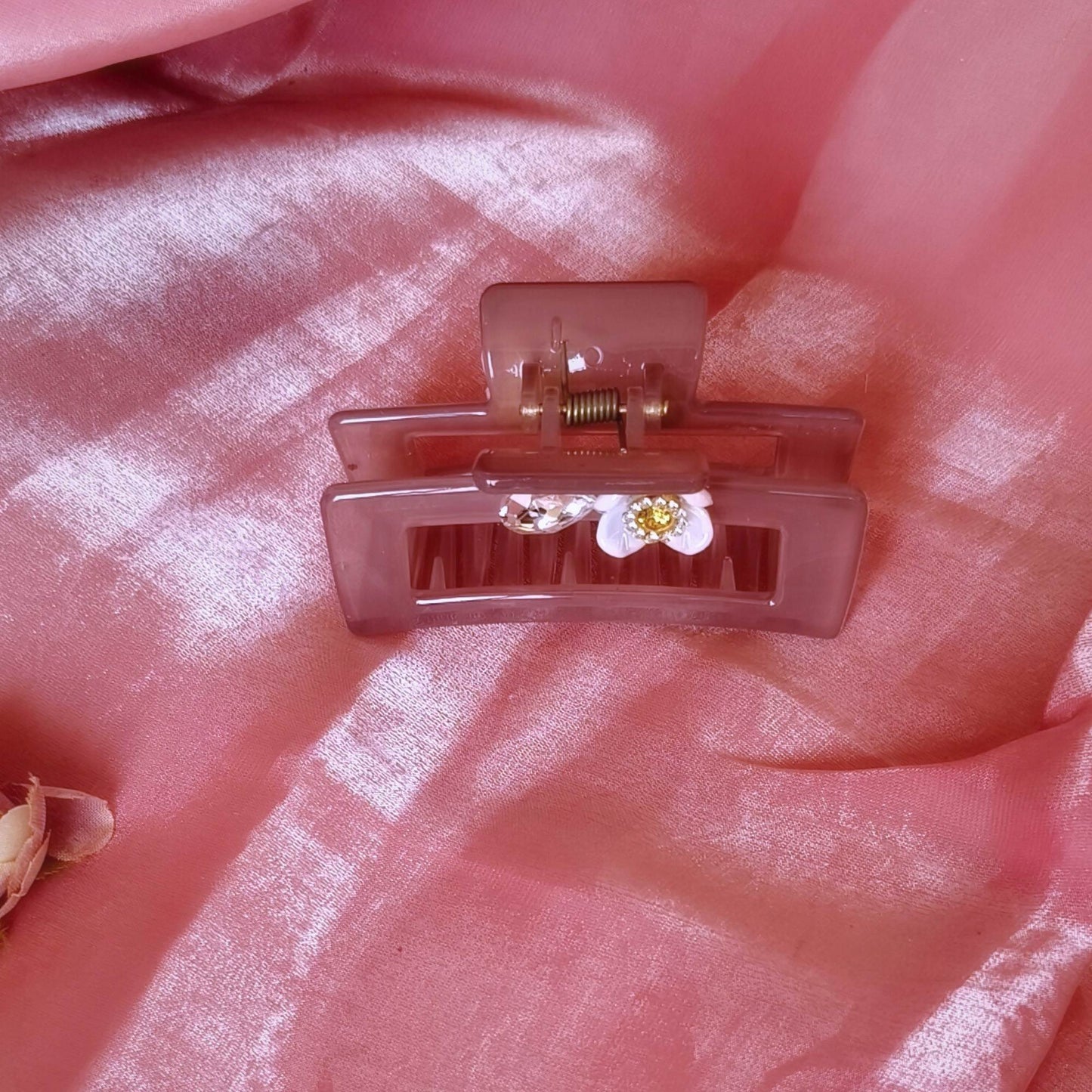 Combo of Blooming Transparent claw clip
