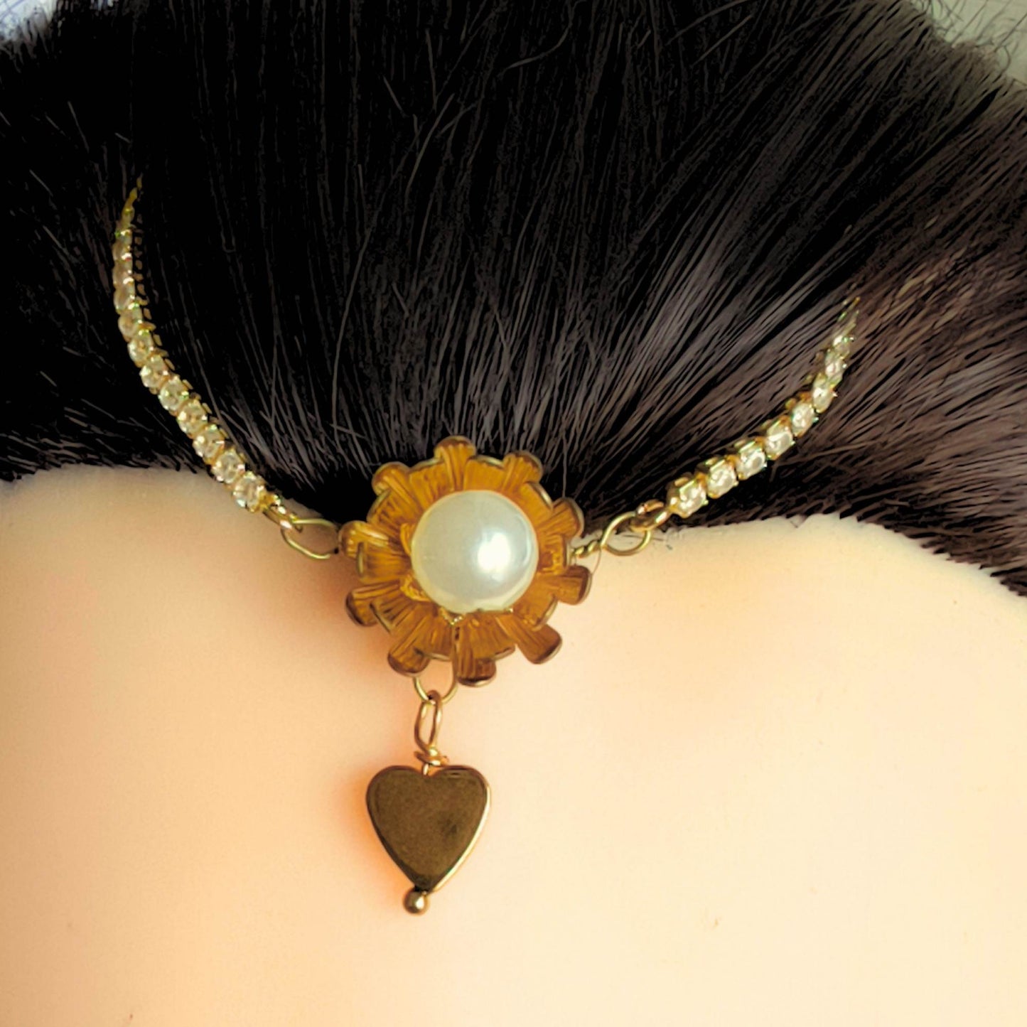 Spinning Layers Blooming Heart Bracelet – Golden