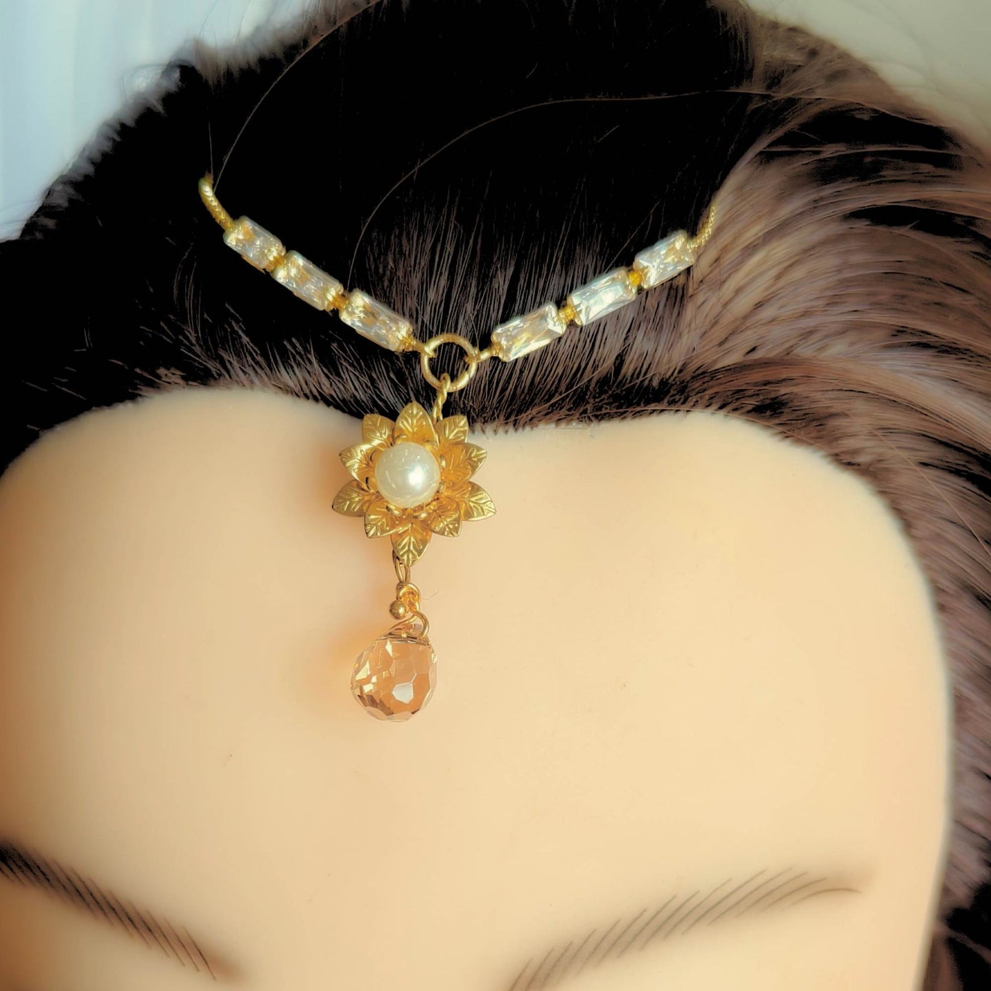 Shining with Pearl Blooming Bracelet – Golden