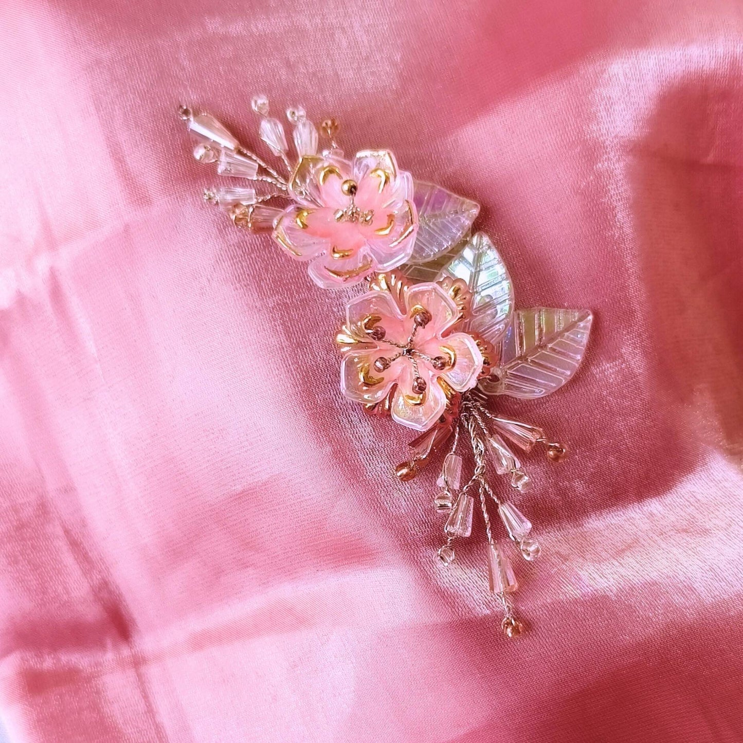 Blooming Hair Brooch- Peach -Limited Bloom