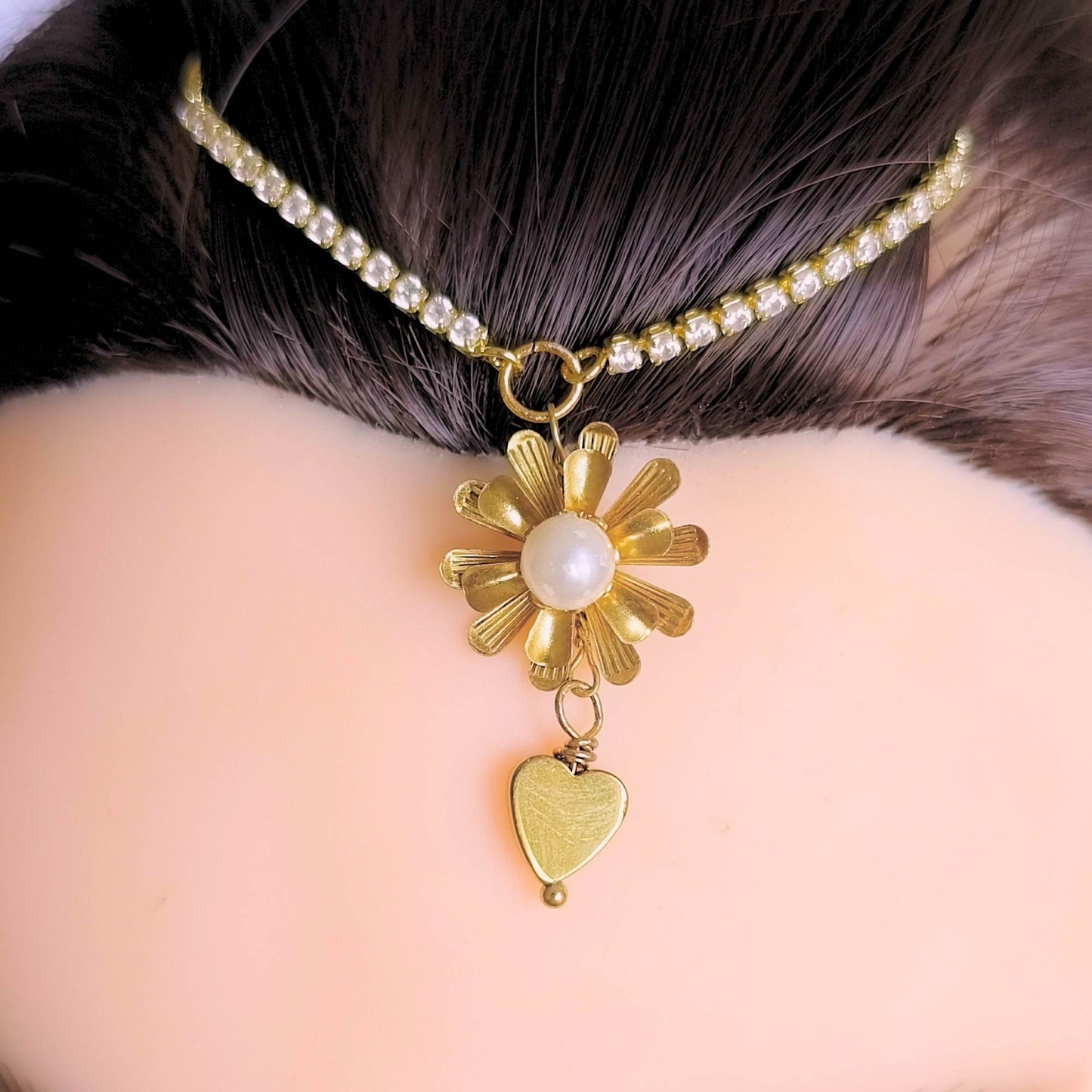 Spinning Layers Blooming Heart Bracelet II – Golden