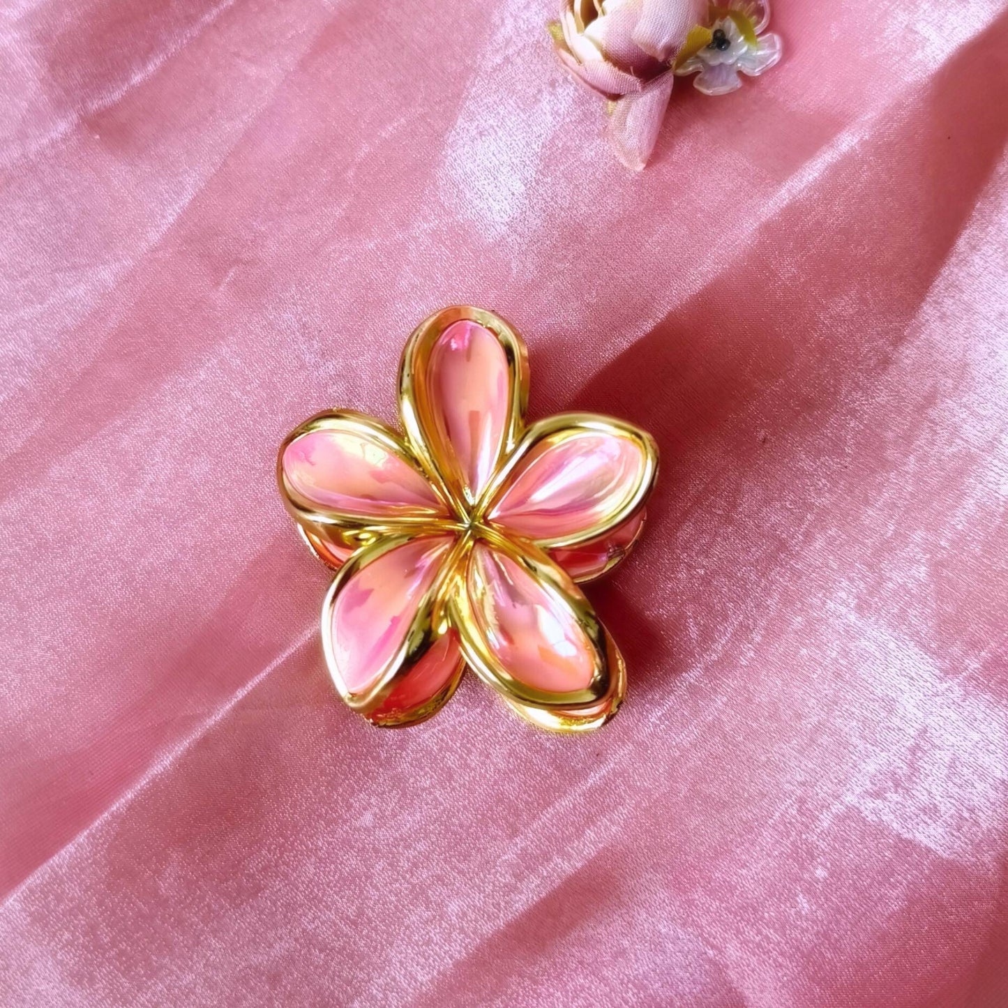Blooming Combo of Claw Clip -Golden Border.