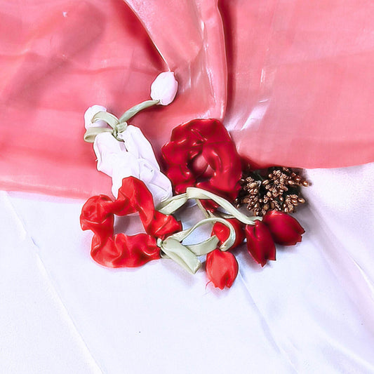 Blooming Tulip Organza Scrunchy Combo.